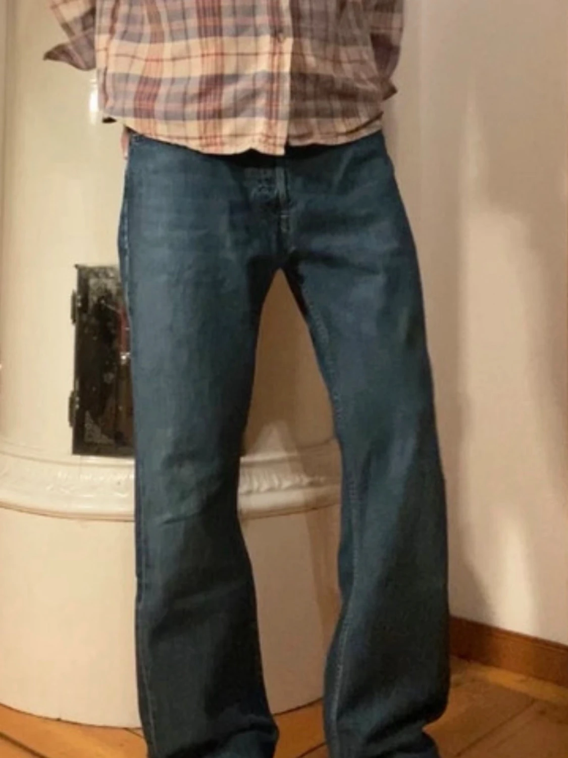 Vinted Levis 508 04 straight loose standard deep navy denim - 1
