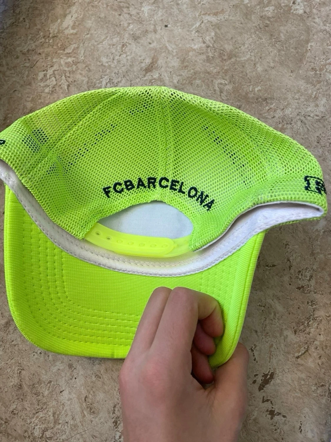 Neongul FC Barcelona keps - 1
