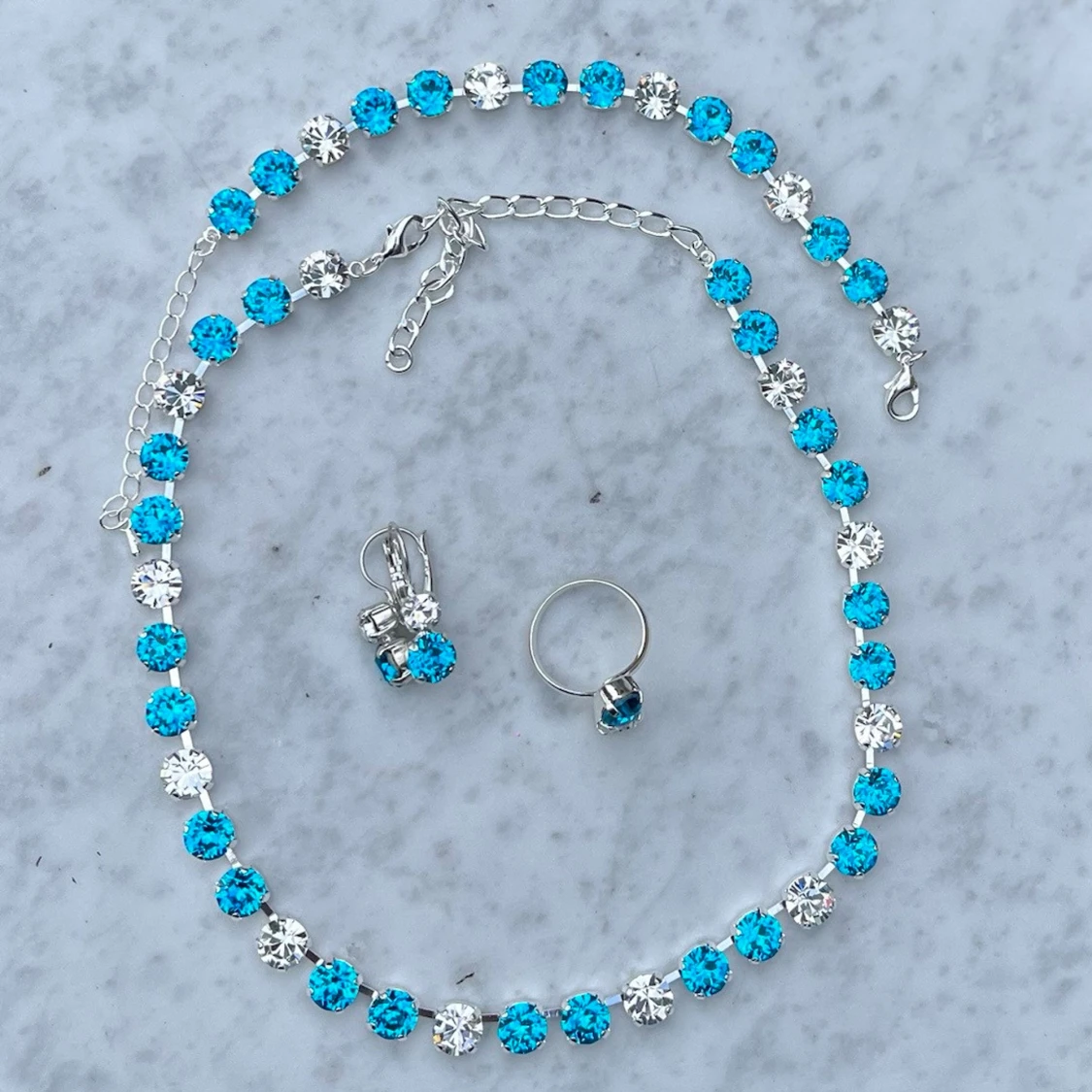 Smyckesset Aquamarine