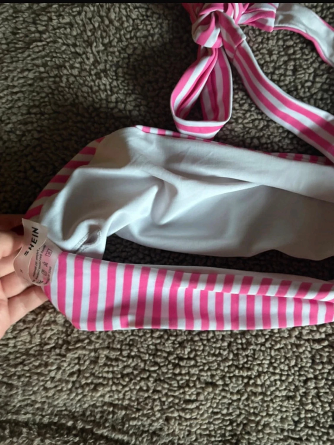 Randig bikiniöverdel från SHEIN - 1