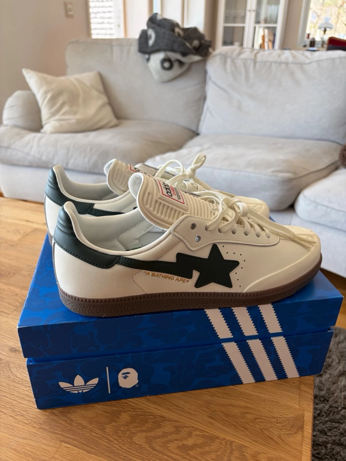 Adidas x bape sambas