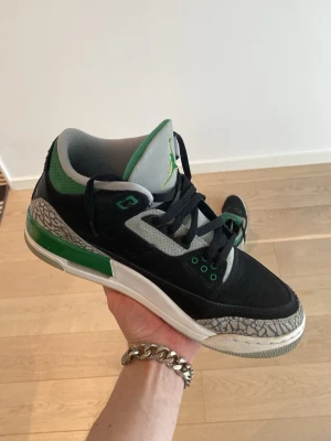 Jordan 3 Retro Pine Green - Jordan 3 Retro Pine Green i bra skick. Lite använd. Kartong finns. 3800kr nya (stockX). Skriv om du undrar nåt.