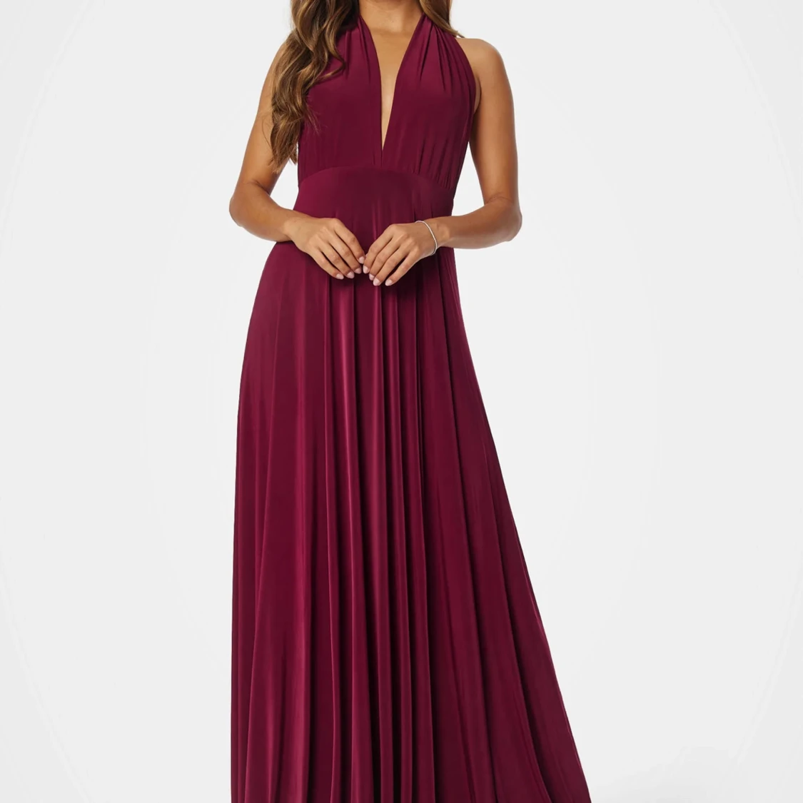 Vinröd balklänning  - 1