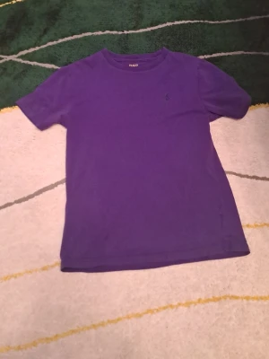 Lila t-shirt från Polo Ralph Lauren - En stilren lila t-shirt från Polo Ralph Lauren med klassisk passform och rund hals. T-shirten har korta ärmar och en liten broderad logga på bröstet. Perfekt till jeans eller shorts för en avslappnad look.