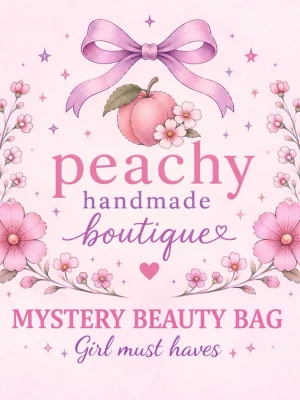 Mystery Beauty Bag från Peachy💜🩷 - En Mystery Beauty Bag fylld med överraskningar från Peachy Handmade Boutique. Innehåller allt man bara måste ha som tjej. GIRL MUST HAVES!!🧡🍑Perfekt för dig som gillar söta accessoarer och skönhetsprylar. Färgerna går i Rosa och Lila 🩷💜