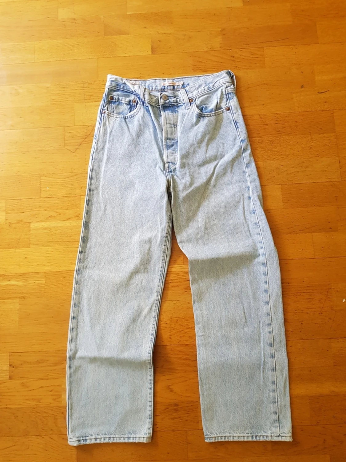 Ljusblå Levi's raka jeans - 4