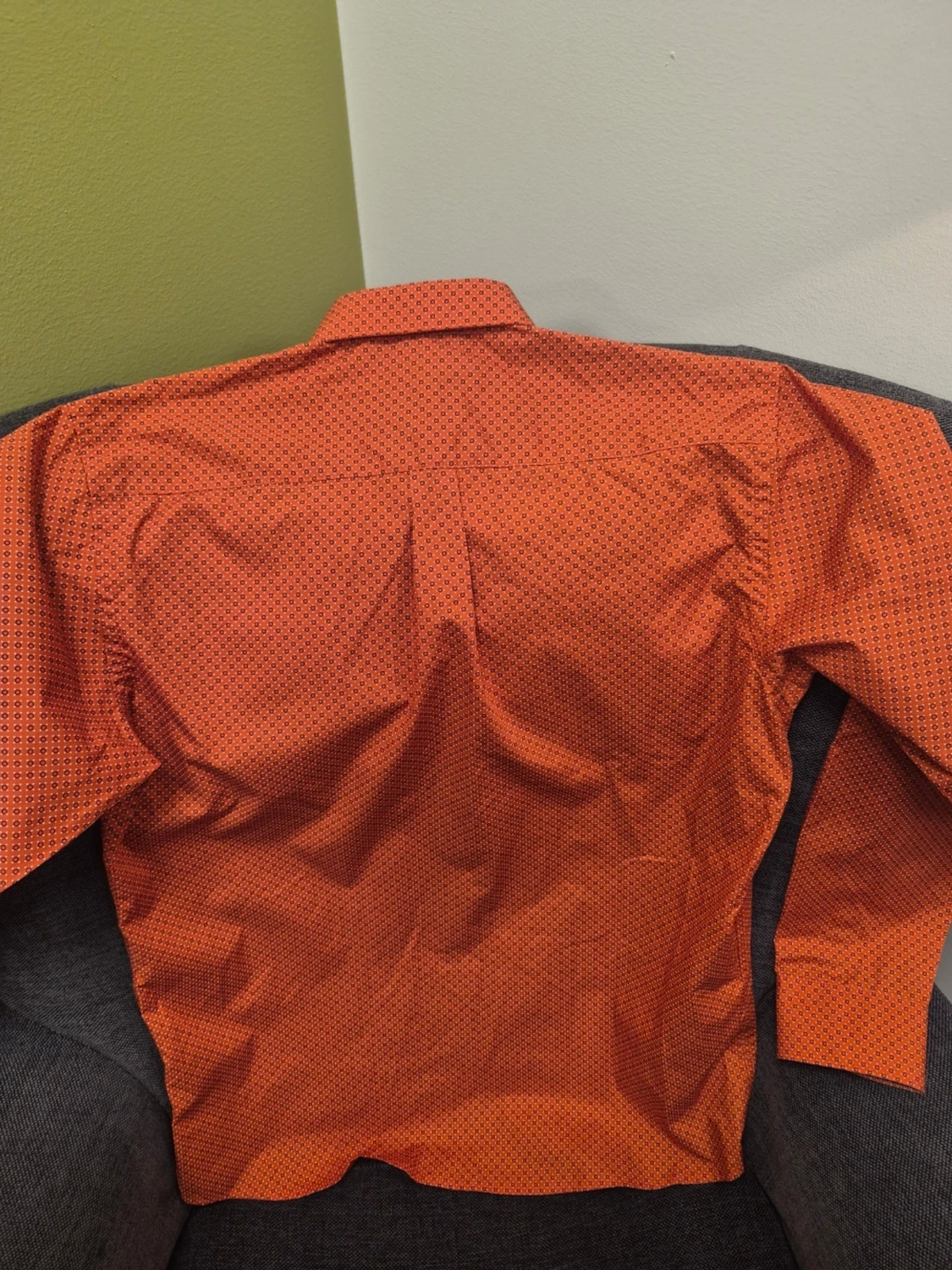 Orange mönstrad skjorta från Jack's comfort fit M - 3
