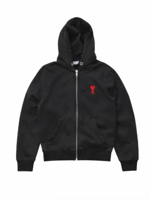 Ami Paris hoodie - Säljer nu min ami Paris hoodie, den är small men passar även medium. Den är i bra skick, det har lossnat lite grann vid fickan men det är ba att sy dit om man vill