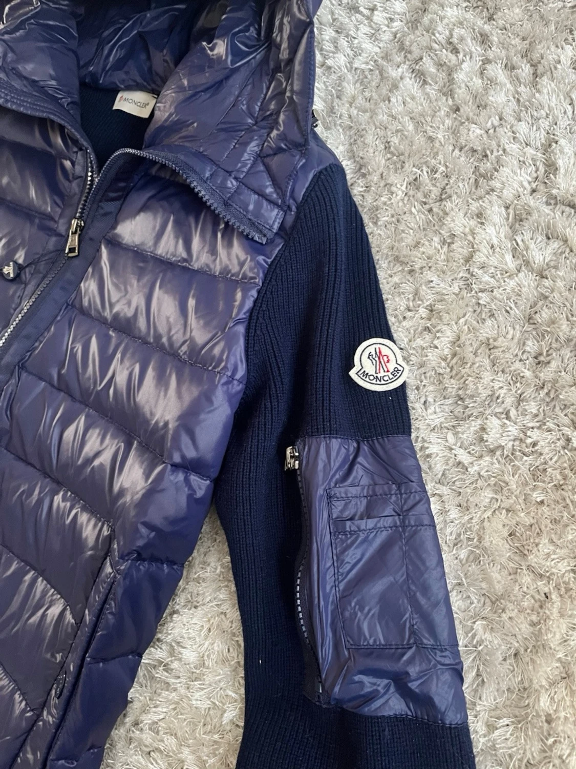 Mörkblå cardiganjacka från Moncler