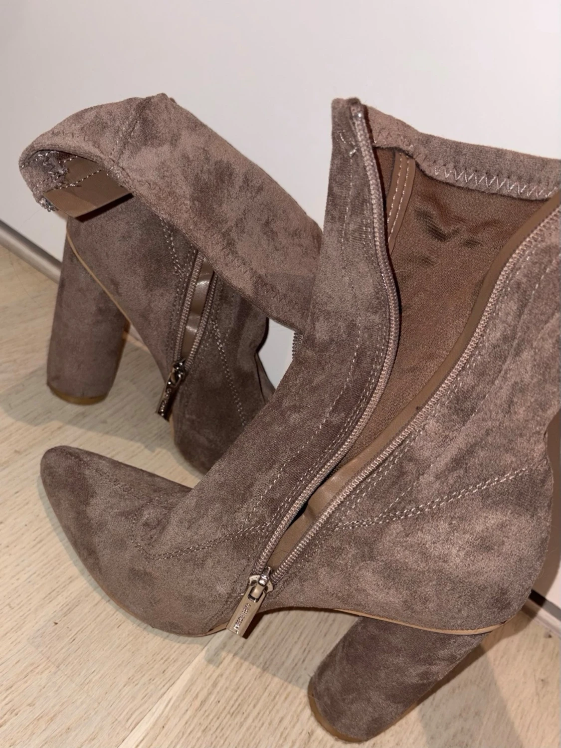 Y2k 2000s suede klackskor - 6