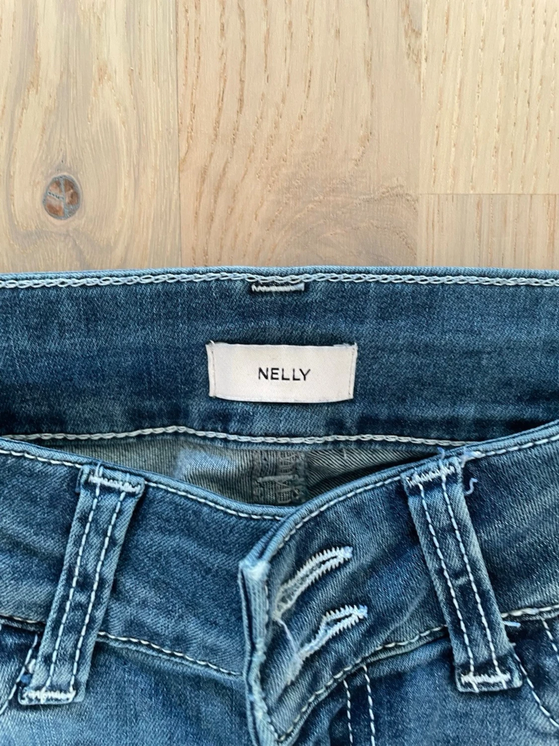 Nelly blå bootcut jeans  - 2