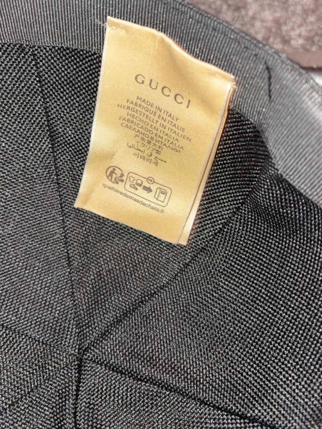 Svart keps från Gucci med GG-mönster - 4