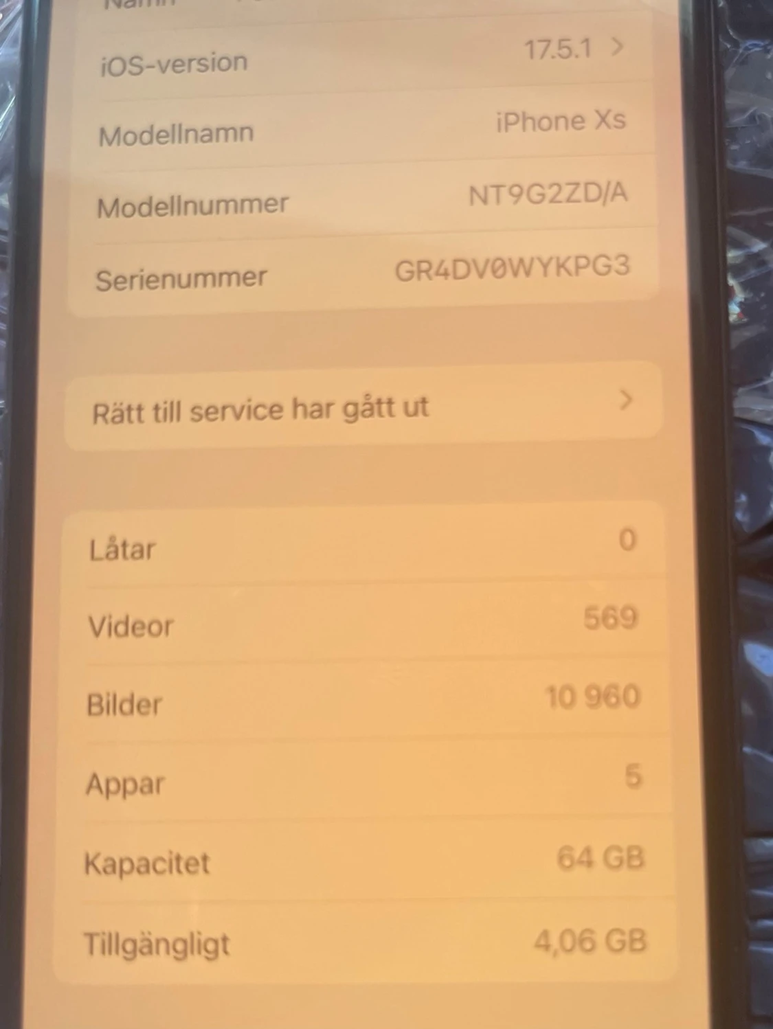 iPhone Xs 64GB guld - 1