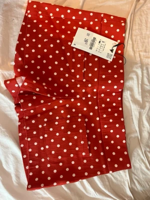 Röda polka dot mini shorts från Zara - Helt nya polka dot mini shorts från zara, aldrig använt de💕