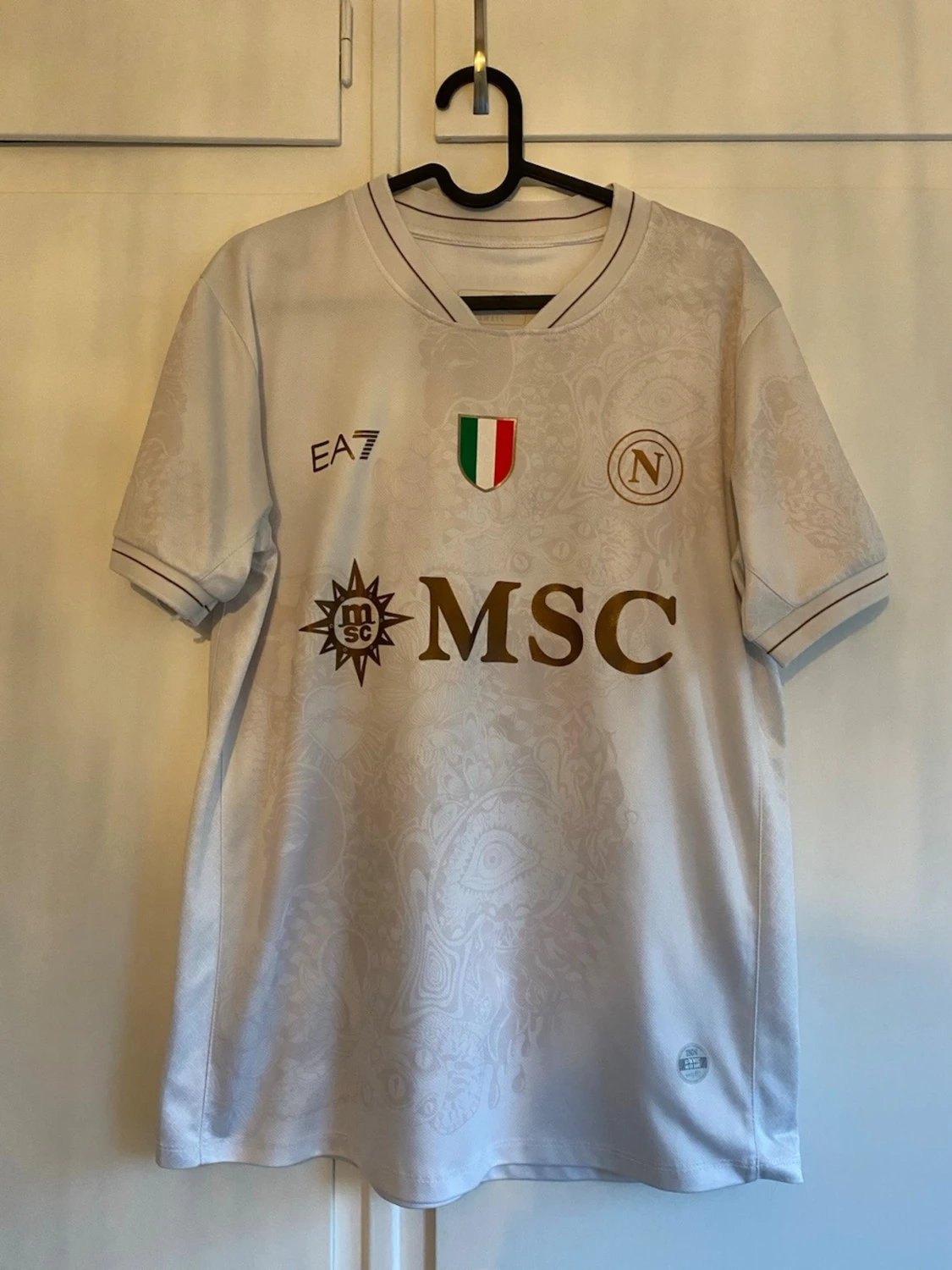 Vit Napoli matchtröja De Bruyne 11