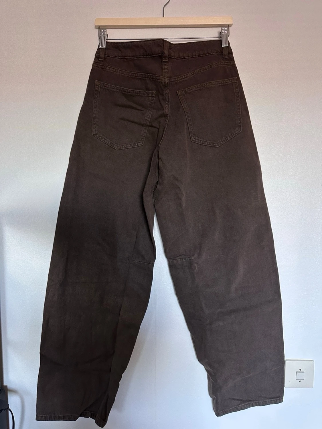 Bruna wide leg jeans med hög midja - 1