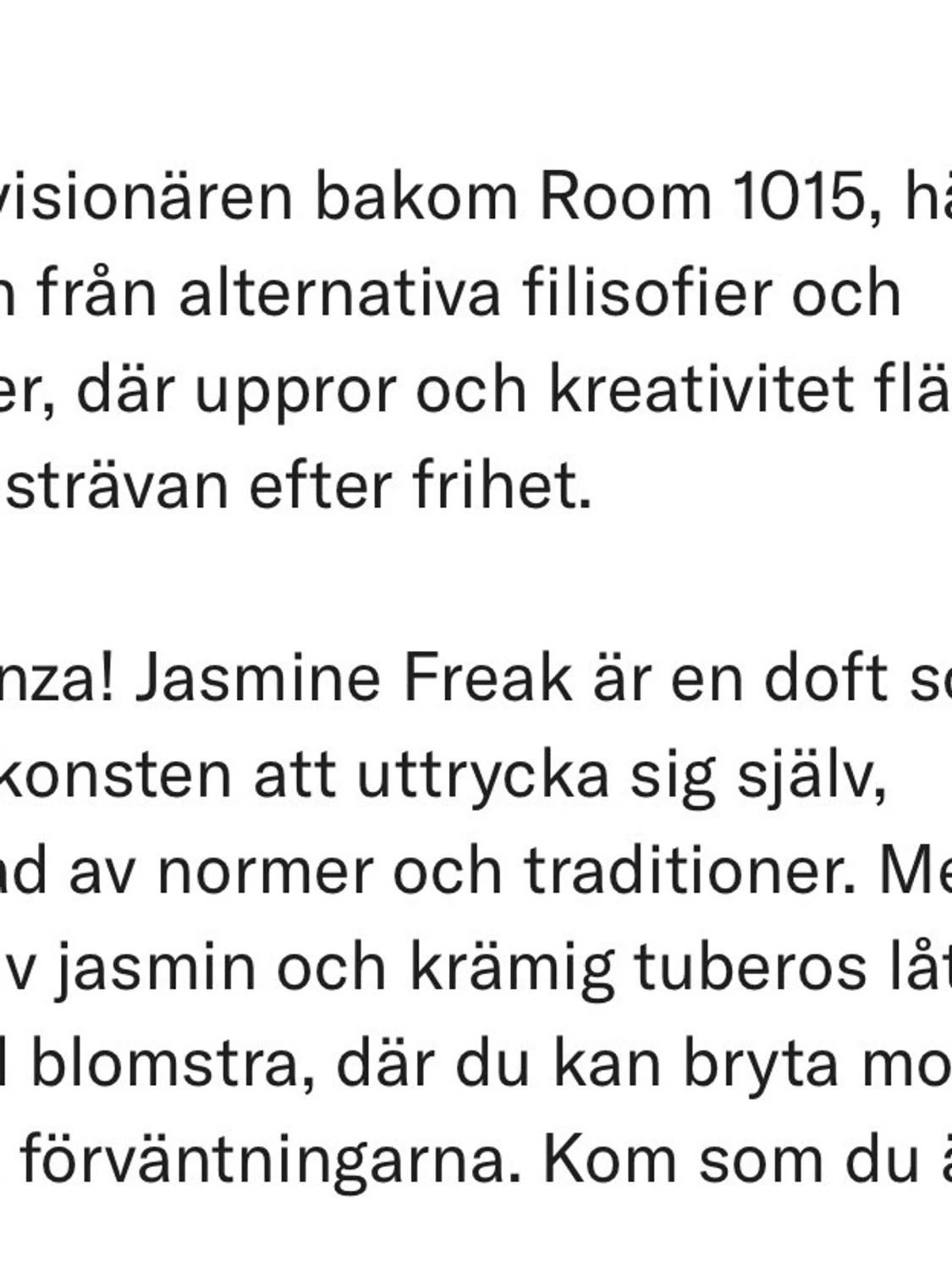 Jasmine Freak EdP 8ml från Room 1015 - 1
