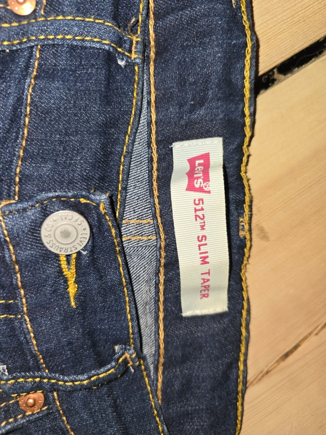 Mörkblå Levi's slim jeans - 3