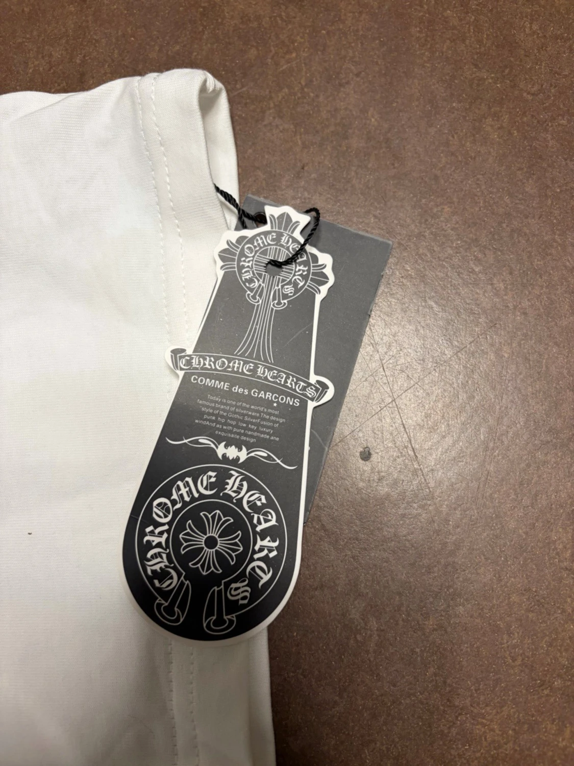 Vit t-shirt Chrome Hearts Caution - 2