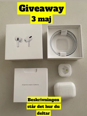 AirPods PRO  - Så här deltar du!💸 1. Följ mig på Plick✅ 2. Lika det här inlägget✅ sen är du med! Vinnaren lottas 3 maj, lycka till!