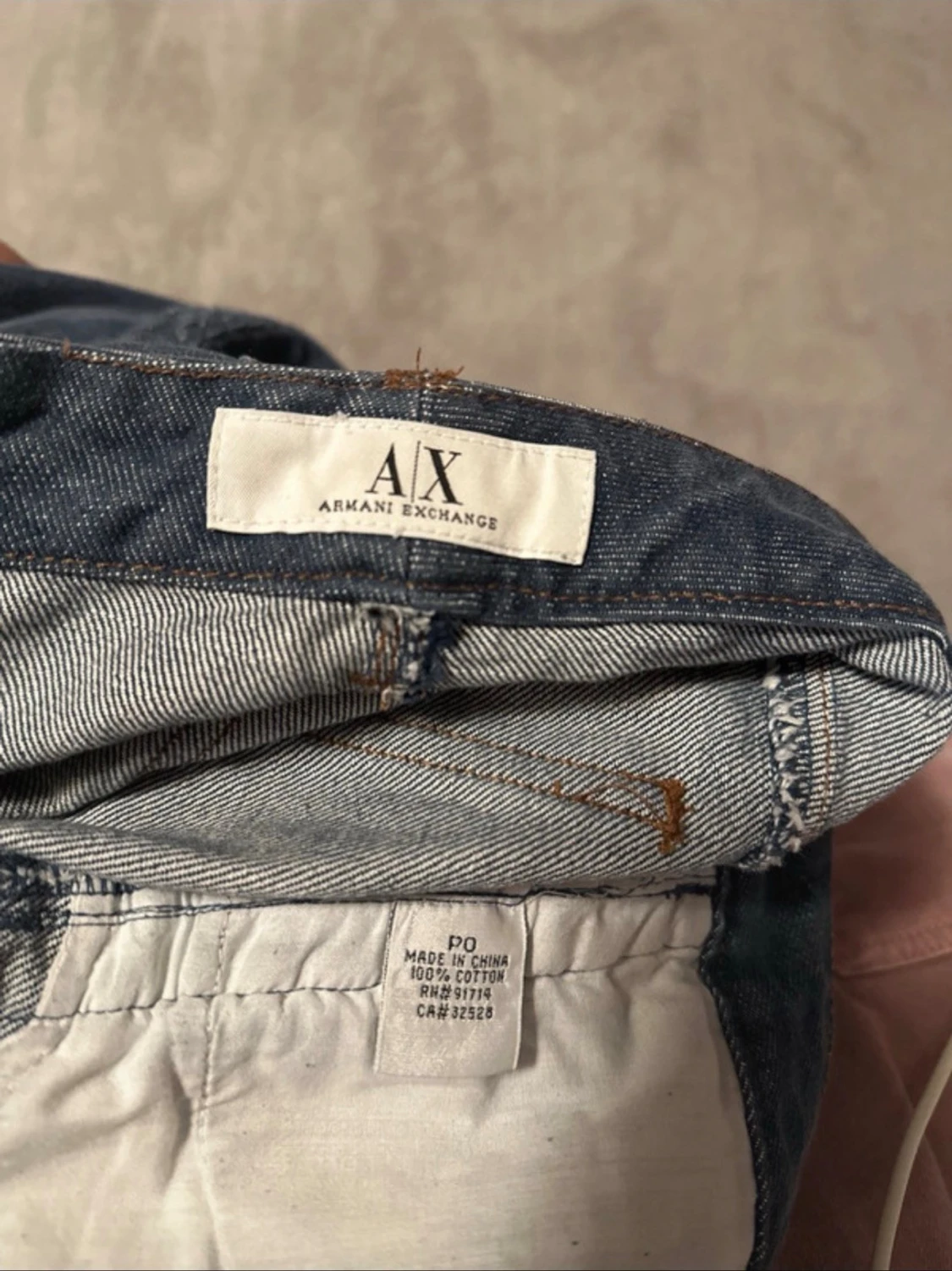 Blå jeans med flätade sidor Armani Exchange - 3