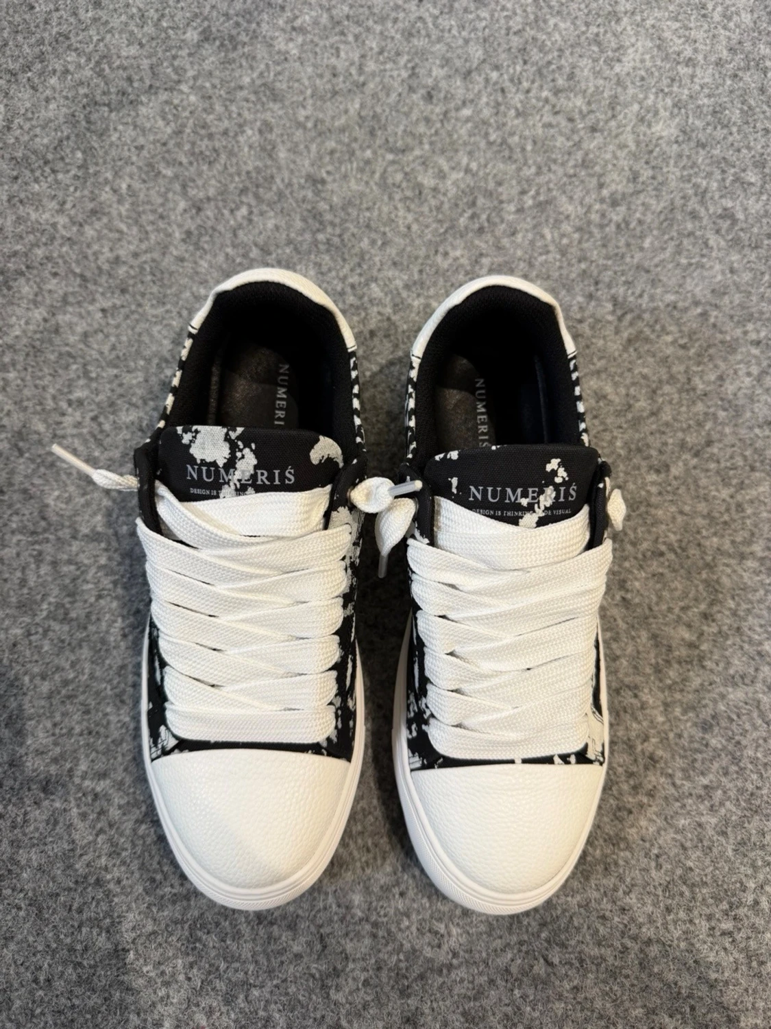 Numeris black and white shoes - 1