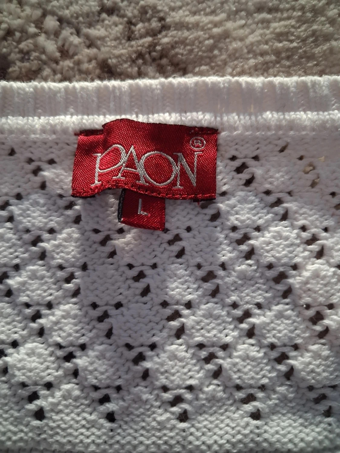 Vit stickad tröja från Paon - 1