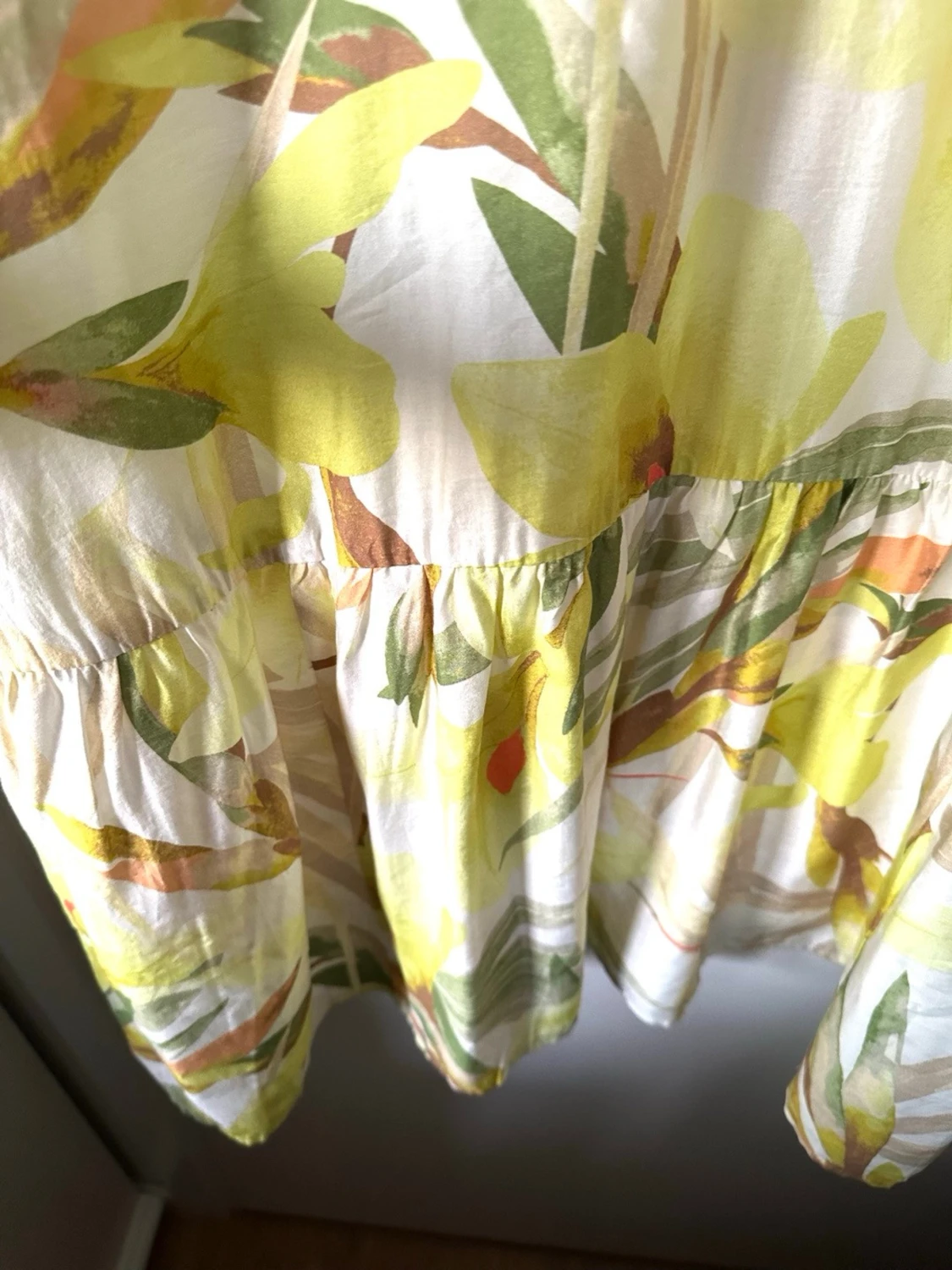 H&M - Lång blommig sommarklänning - storlek S - 5