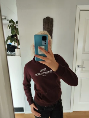 Hoodie från Peak Performance och Gant - Snygg brun hoodie från Peak Performance med vit logga och text på bröstet, knappt använd. Klassisk känguruficka framtill och huva. Perfekt för en chill och avslappnad stil. Mjuk bomullskänsla och ribbade muddar vid ärmar och nederkant. Andra hoodien från Gant, lite mer använd men inget som syns 
