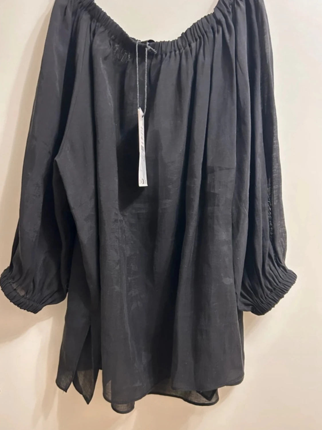 svart blus zara - 2