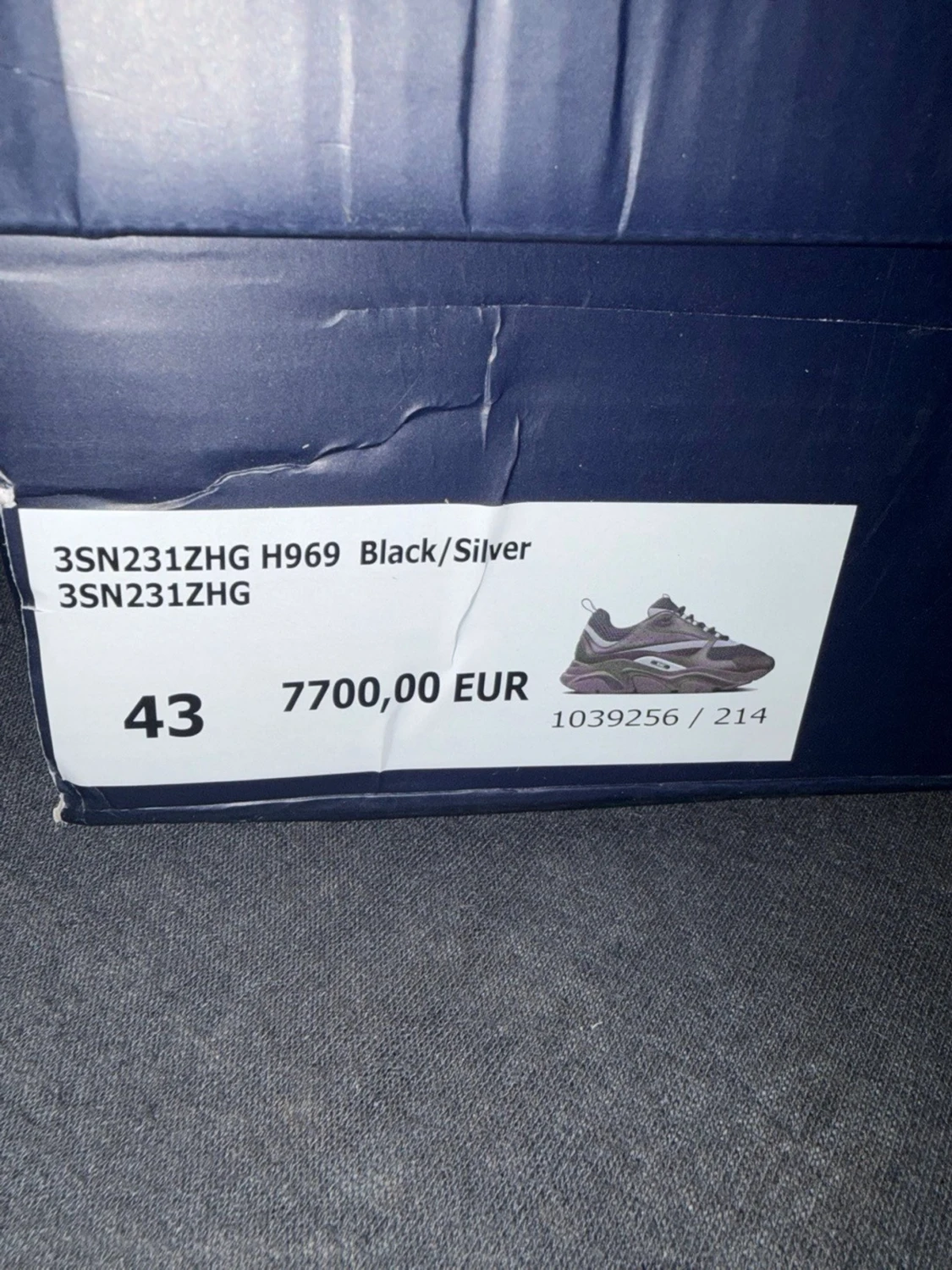 Dior sneakers svart/silver strl 43 - 1