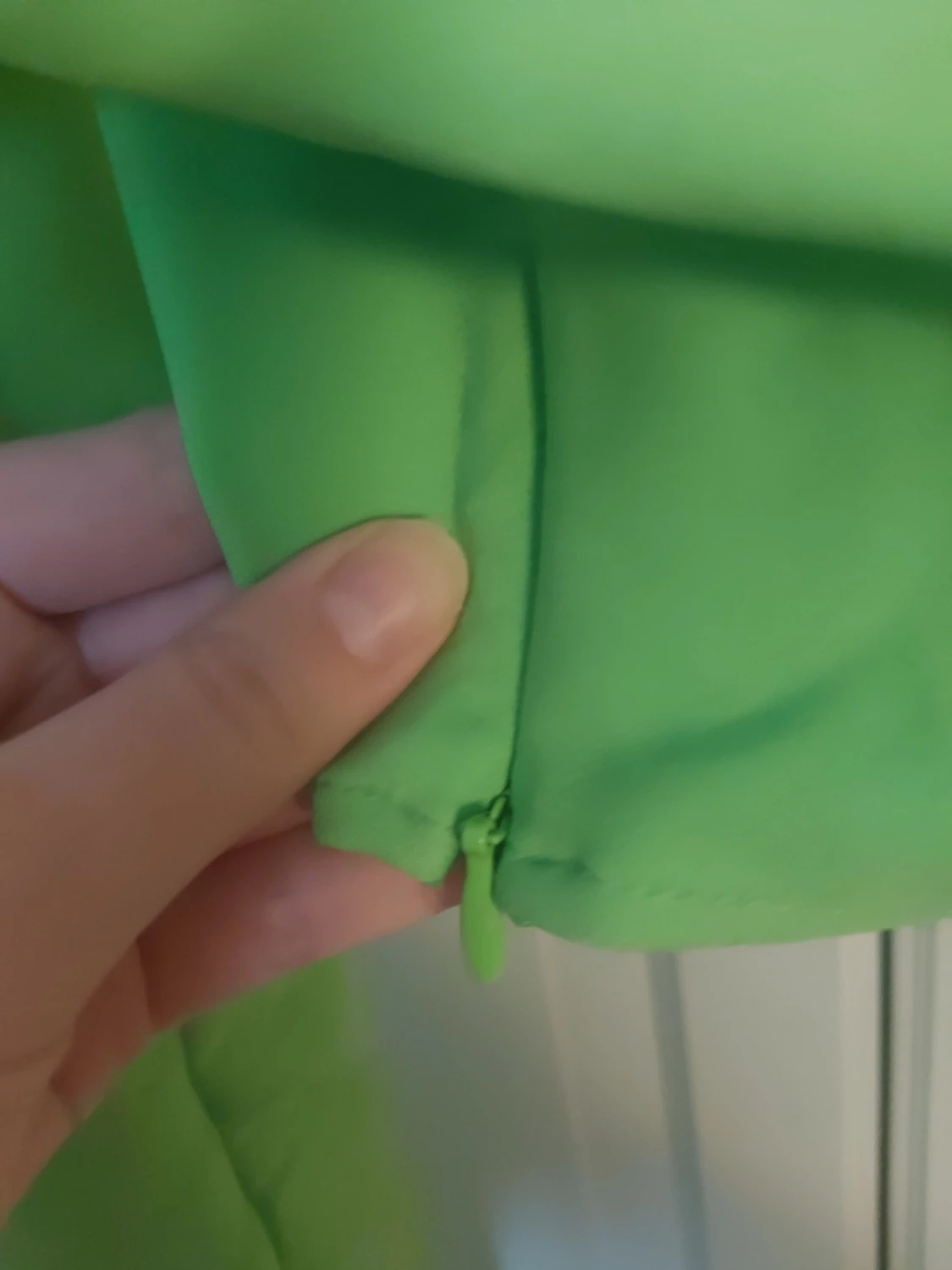 Limegrön croppad topp med ringdetalj - 2