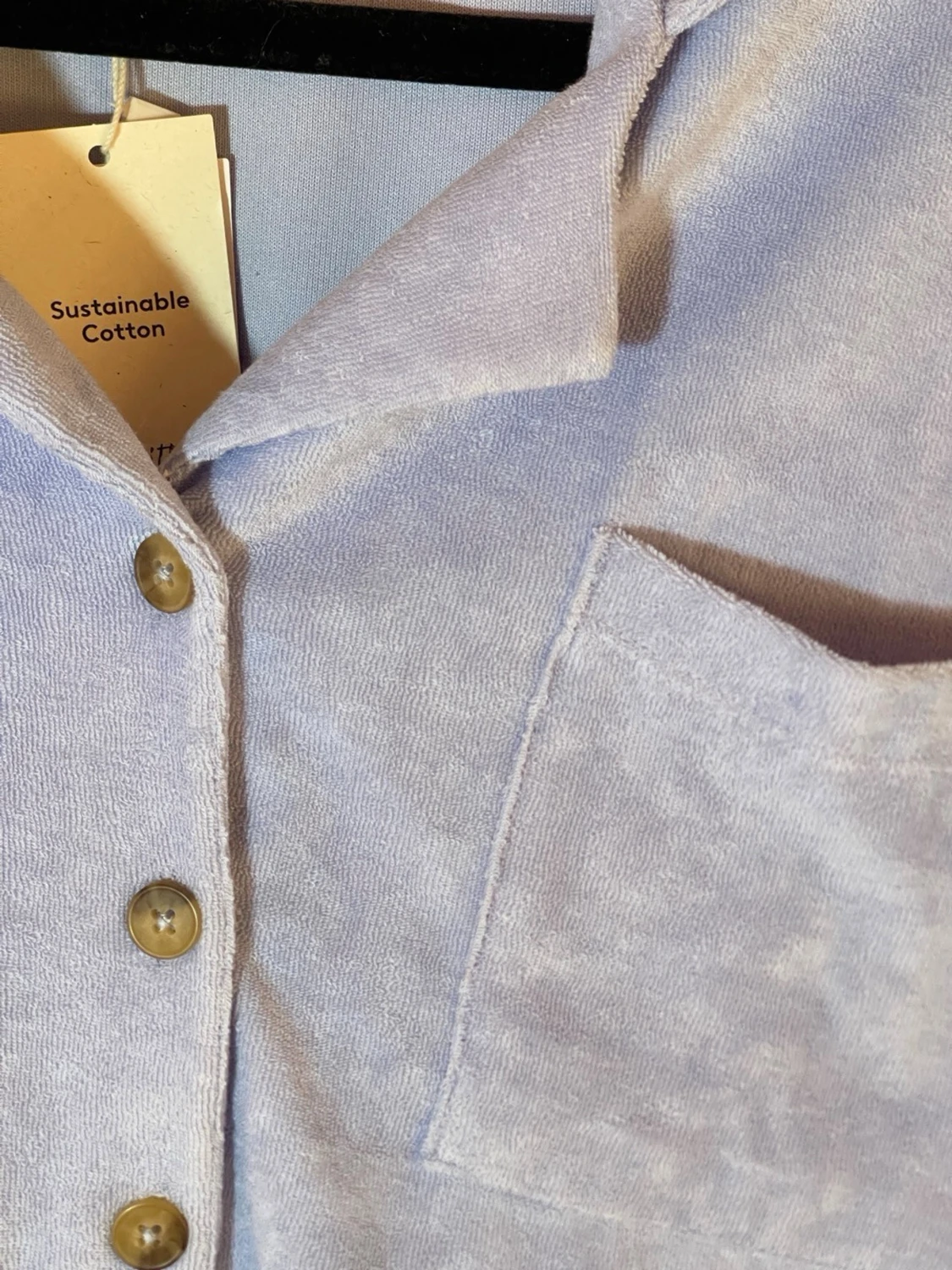 Ljusblå kortärmad skjorta från mango - 2