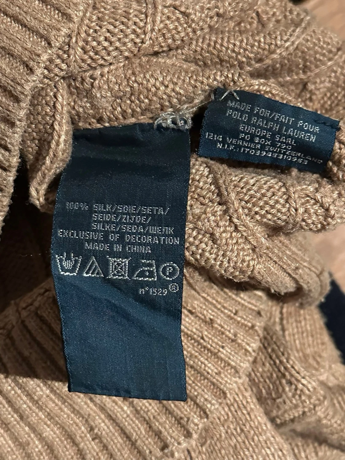 Beige kabelstickad tröja Polo Ralph Lauren - 6