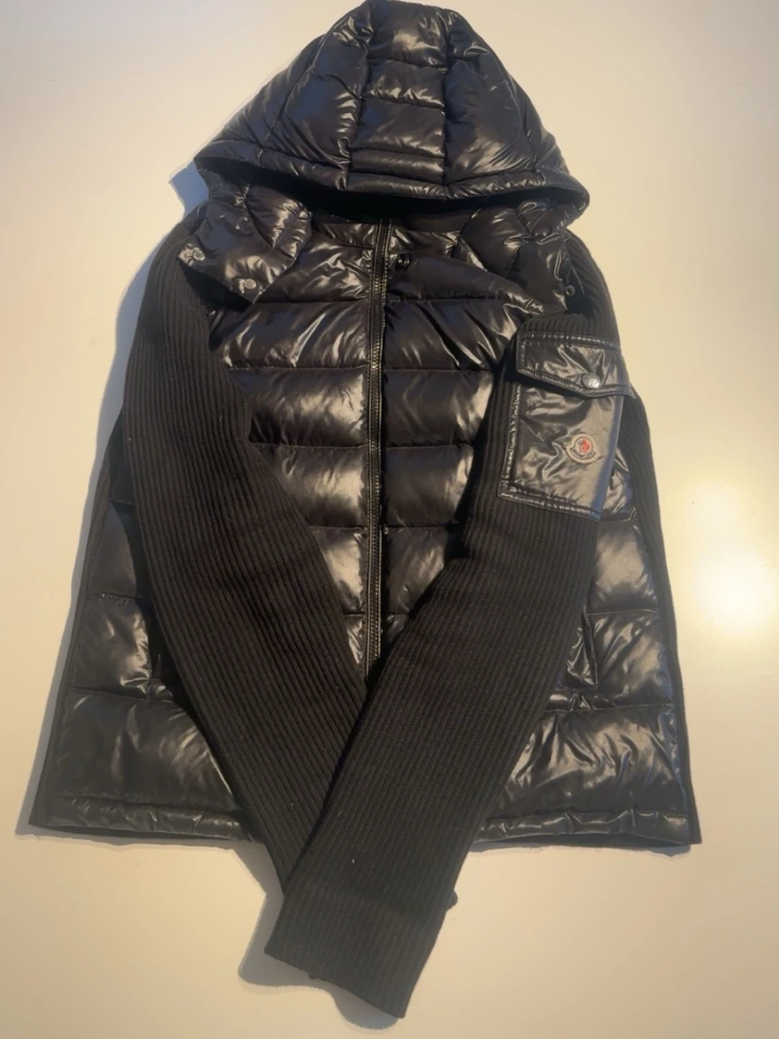Moncler Tricot Cardigan svart – strl M - 1