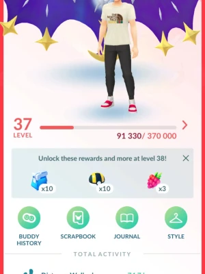Pokémon GO konto level 37 - Säljer ett Pokémon GO-konto på level 37 med 269 unika Pokémon, inklusive Solgaleo, Nihilego, Meloetta, Flareon, Machamp och Snorlax. Kontot har 12 äggplatser och flera sällsynta Pokémon. Perfekt för dig som vill ta ditt spelande till nästa nivå!