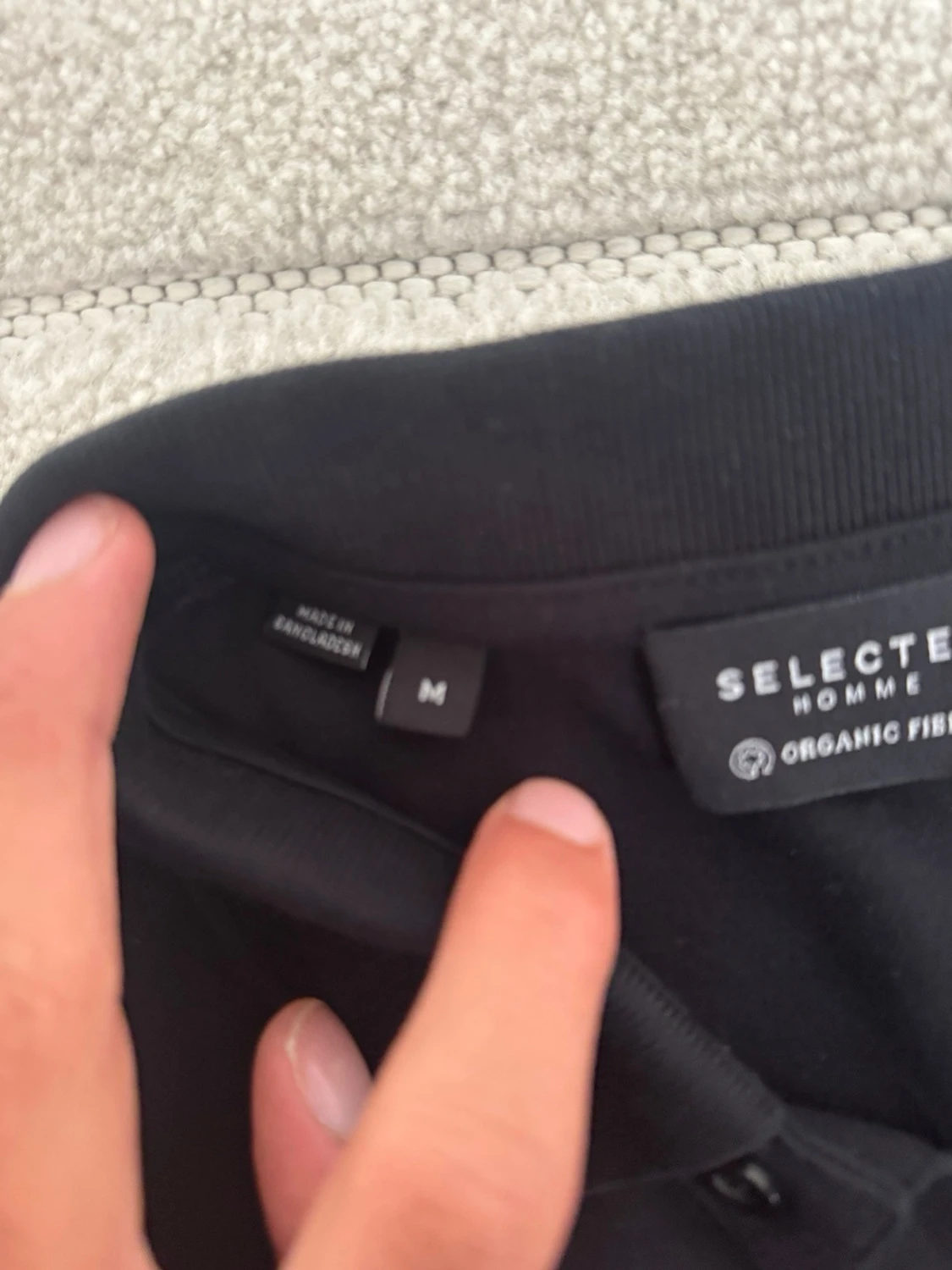 Svart pikétröja från Selected Homme - 2