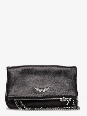 zadig voltaire väska - Snygg svart kuvertväska i läder från Zadig & Voltaire ❤️ fint skick