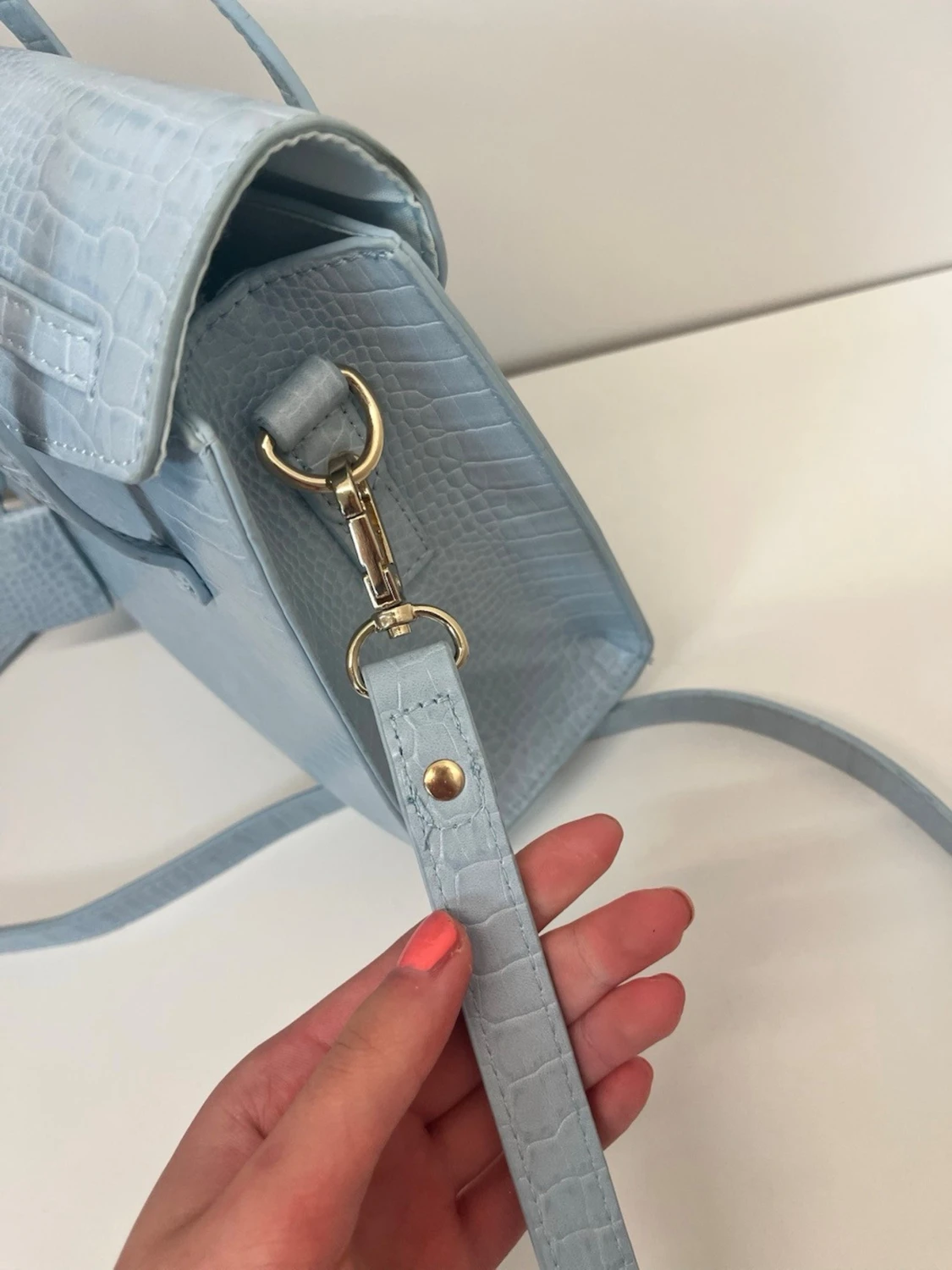 Blå mini väska  - 6