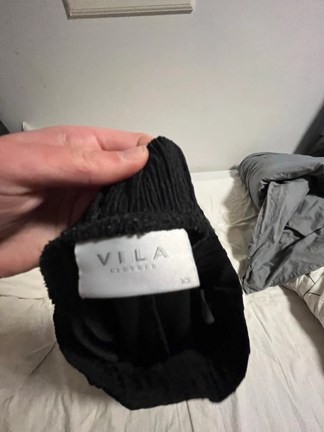 Svart vid kortkjol med resårmidja - 3