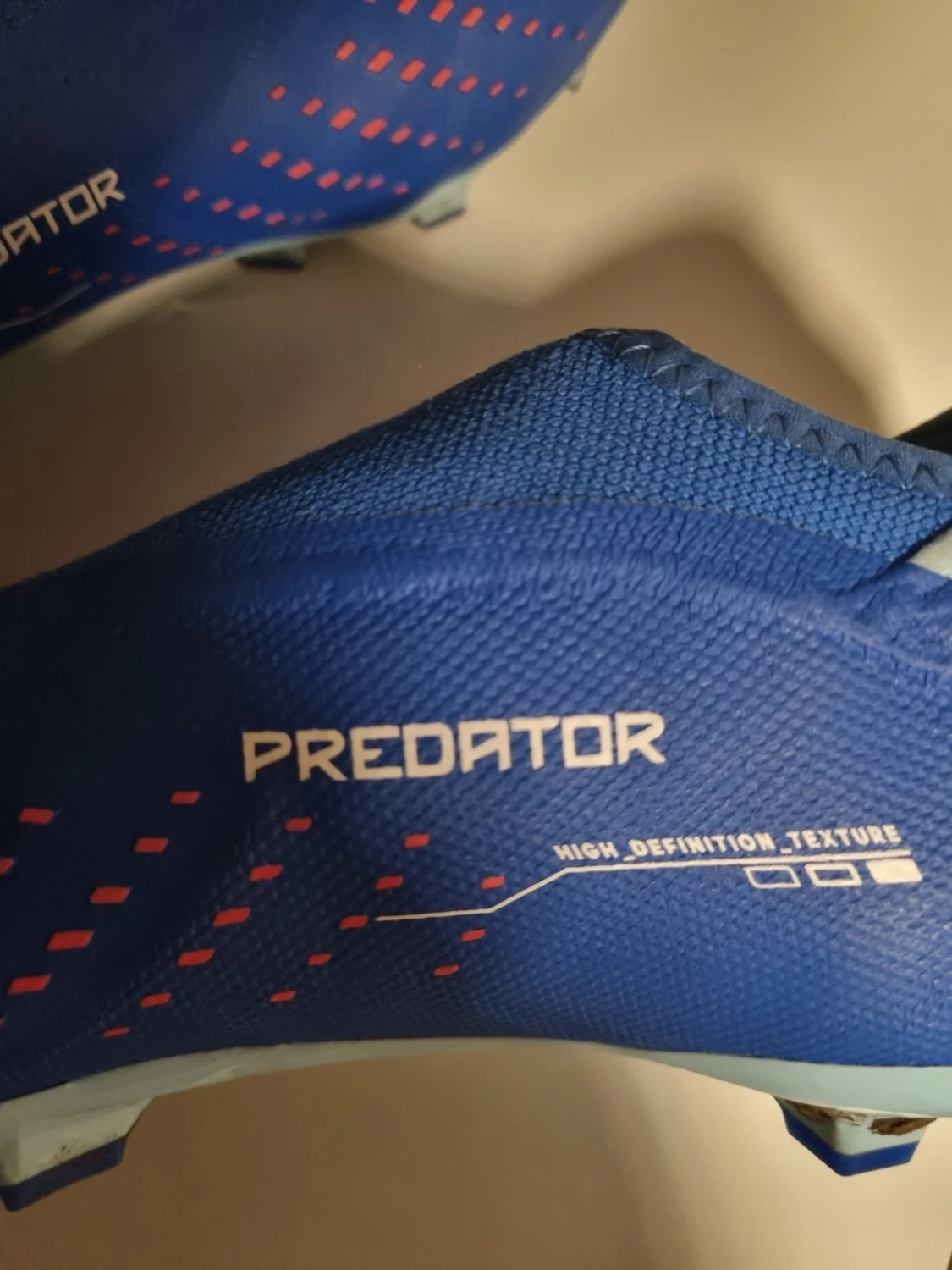 Blå Adidas Predator fotbollsskor - 1
