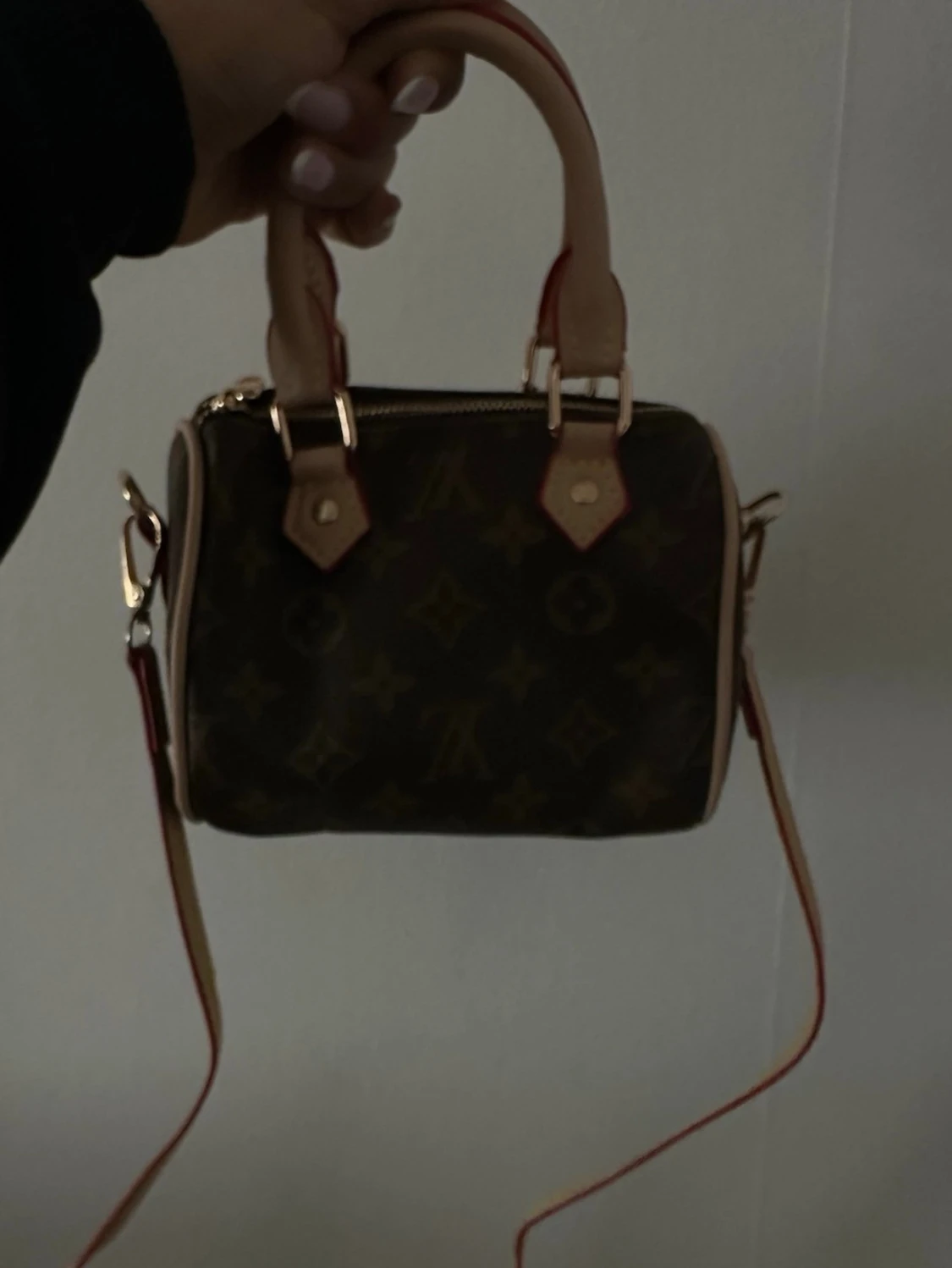  brun monogram handväska - 4