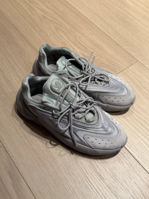 Adidas OZELIA - Adidas OZELIA fitness sko i størrelse 38.  Skoene har en grå farge som lyser i lys. Materialet og designet er tilpasset for komfort og støtte under fysisk aktivitet.   Kan leveres eller hentes i Frogner!