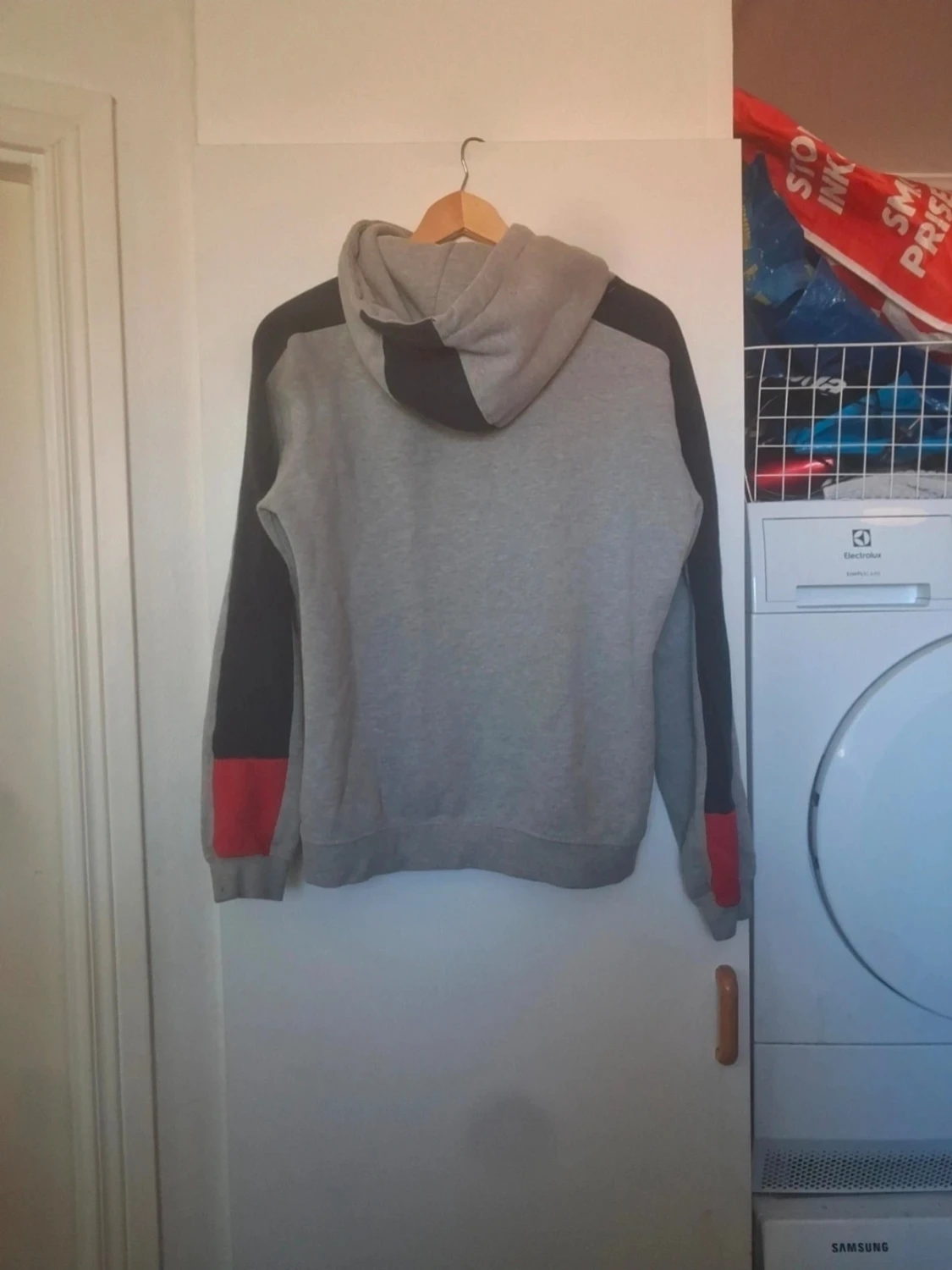 Grå Helsingborg hoodie med tryck - 1