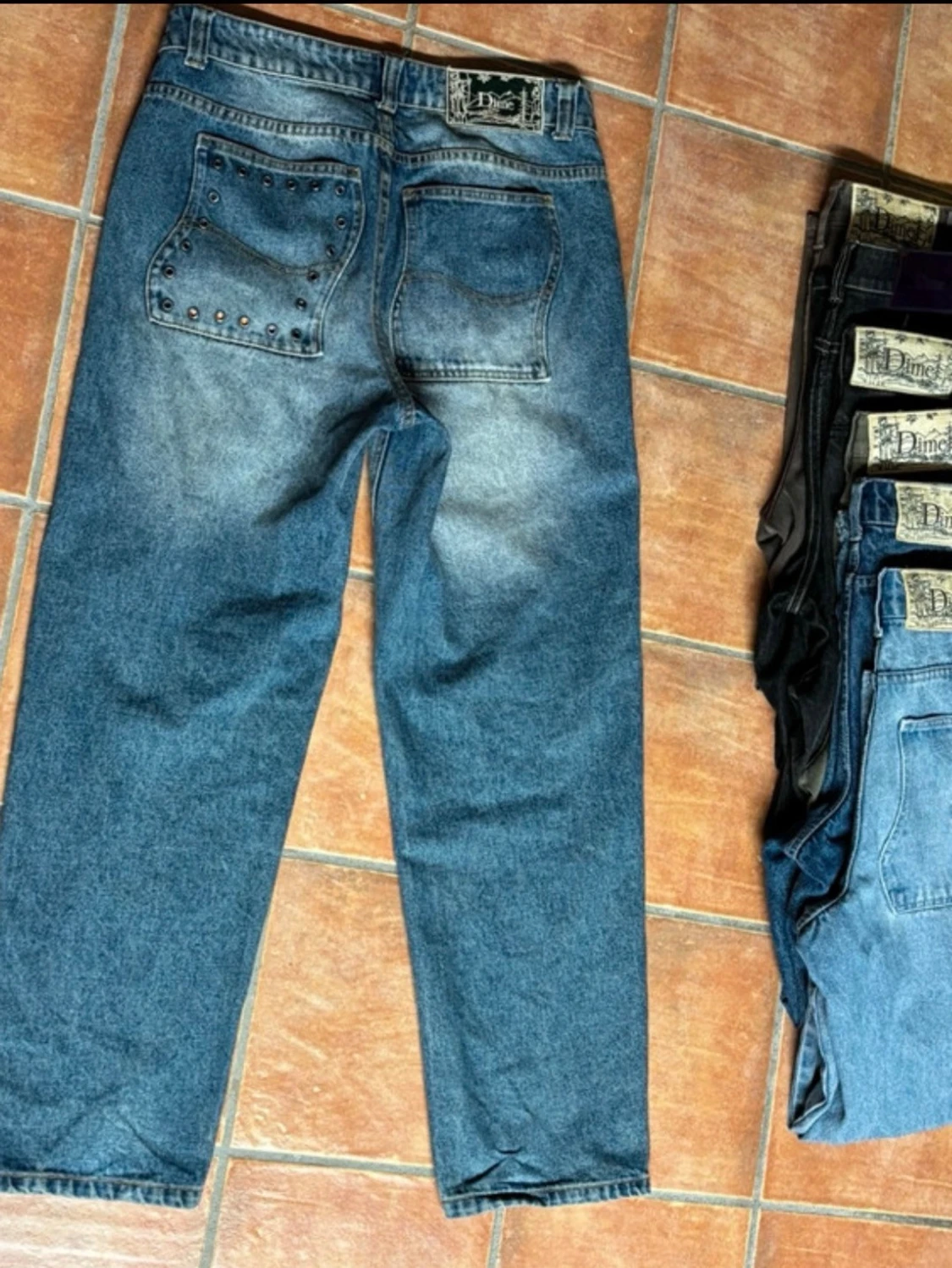 Dime Relaxed Denim Pants - 1