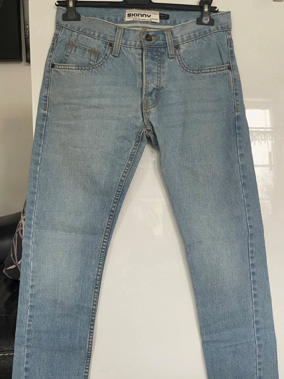Ljusblå skinny jeans från Topman