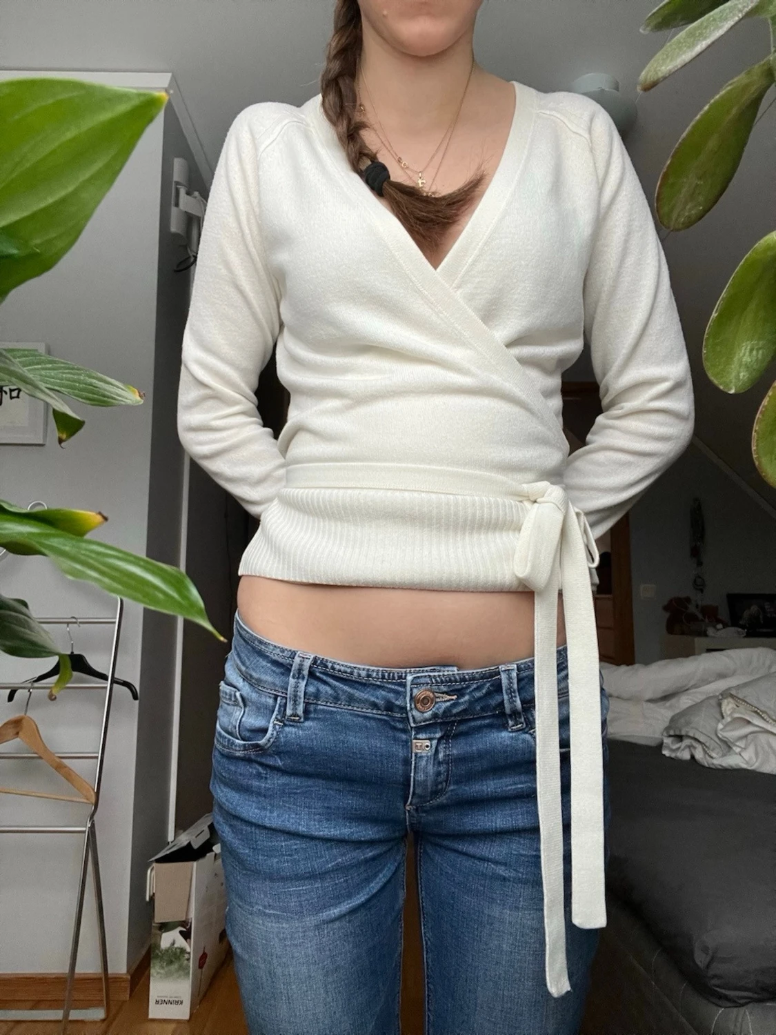 Blå lowwaist jeans - 3