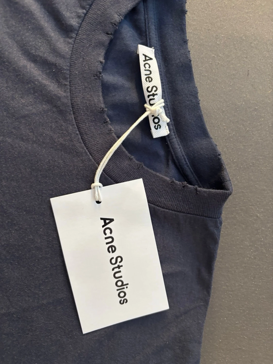 Mörkblå långärmad Acne Studios tröja - 1