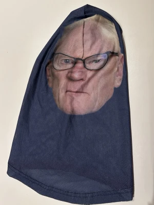 Mörkblå balaclava med tryck - Per Engström madk