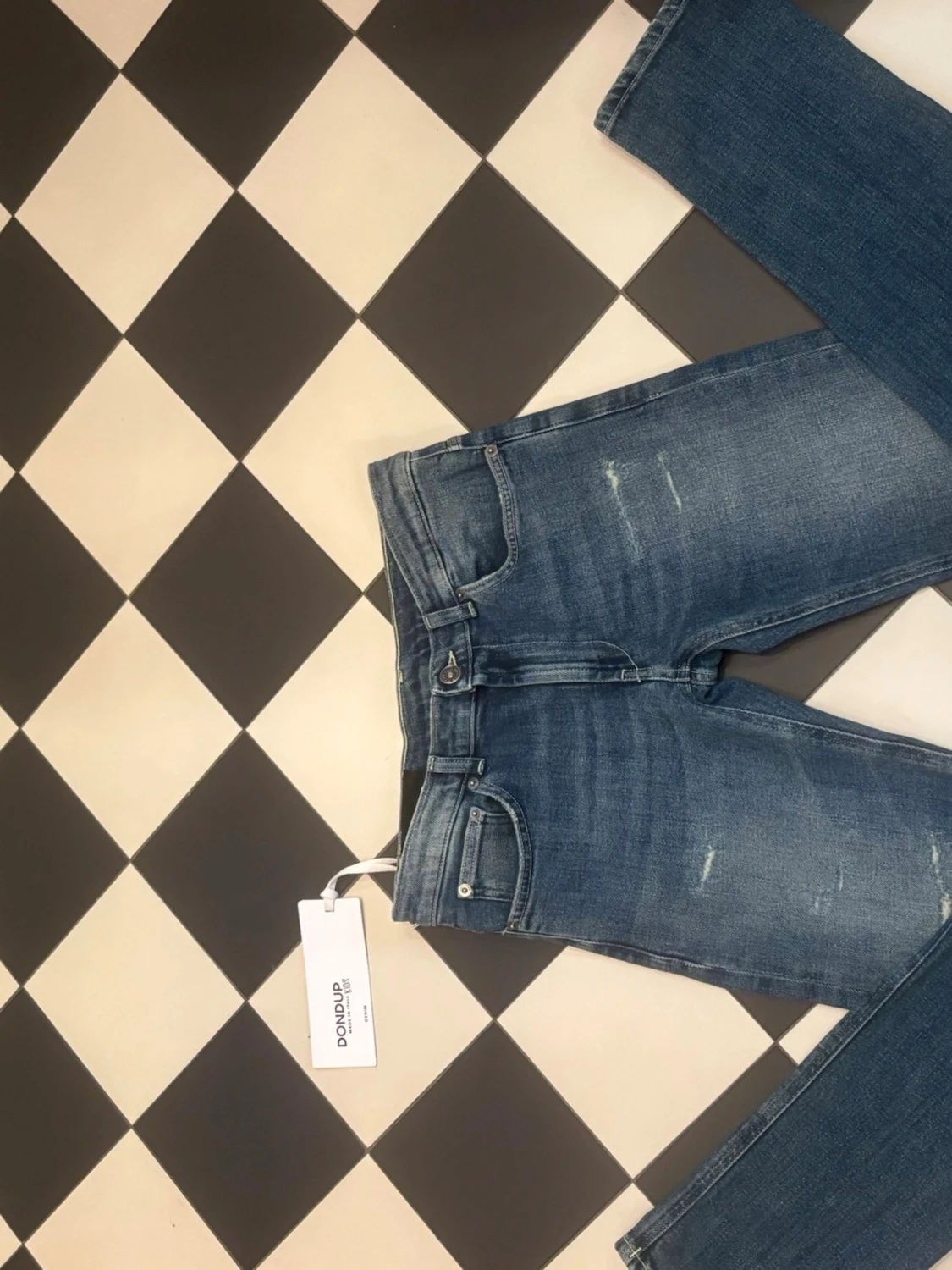 Blå slim fit jeans från Dondup
